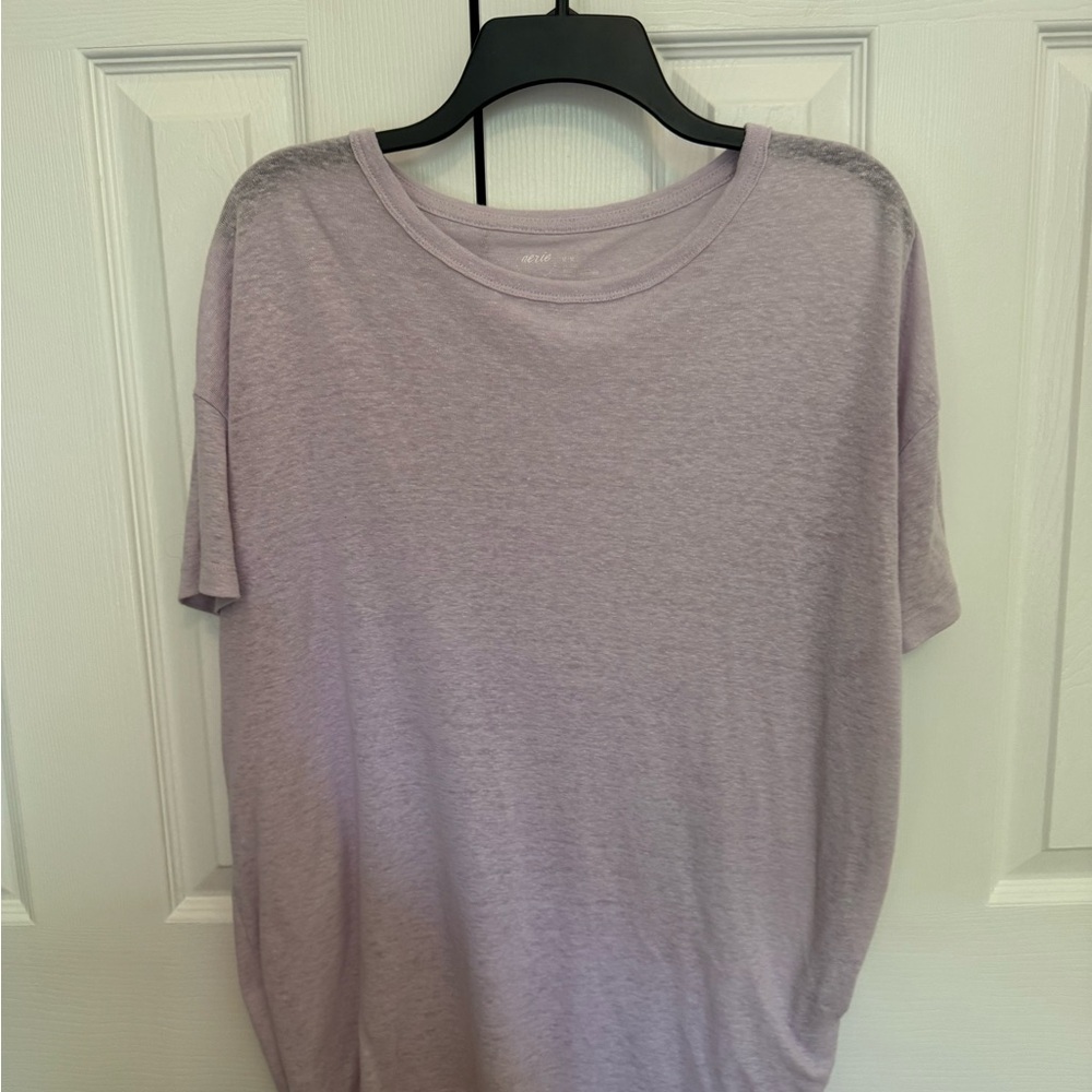 aerie Lavender Short-Sleeve Crewneck Tee